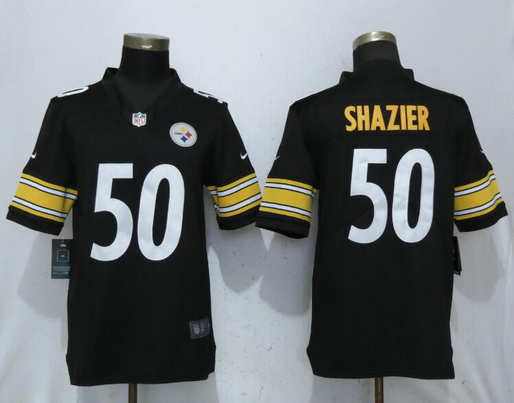 Men Pittsburgh Steelers 50 Shazier Black 2017 Vapor Untouchable Limited Player Nike NFL Jerseys